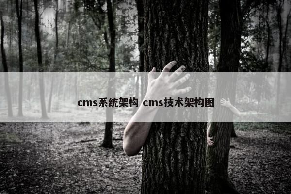 cms系统架构 cms技术架构图