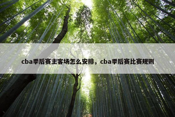 cba季后赛主客场怎么安排，cba季后赛比赛规则