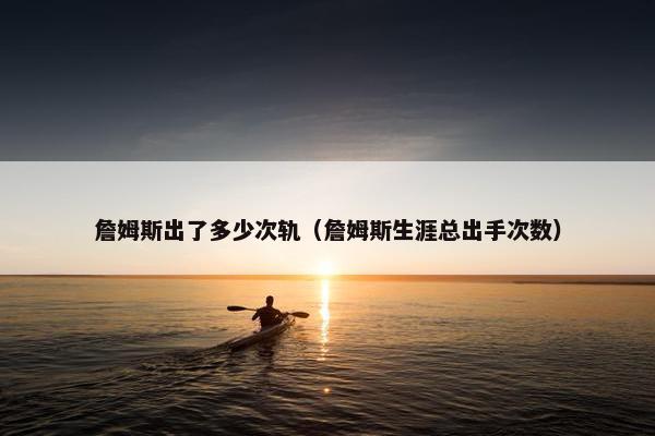 詹姆斯出了多少次轨（詹姆斯生涯总出手次数）