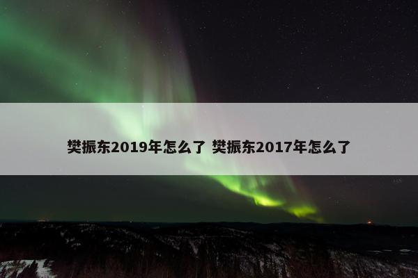 樊振东2019年怎么了 樊振东2017年怎么了