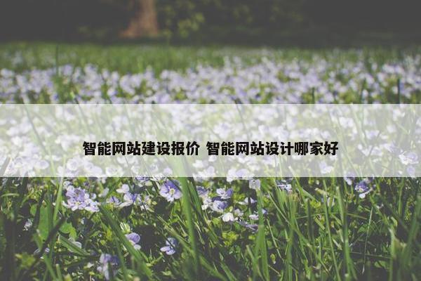 智能网站建设报价 智能网站设计哪家好