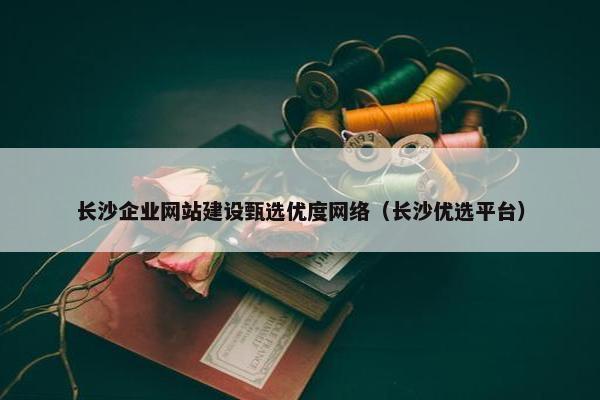 长沙企业网站建设甄选优度网络（长沙优选平台）