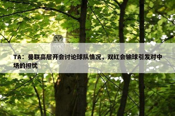 TA：曼联高层开会讨论球队情况，双红会输球引发对中场的担忧