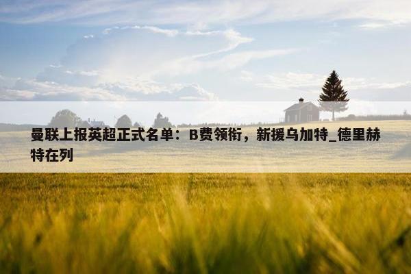 曼联上报英超正式名单：B费领衔，新援乌加特_德里赫特在列