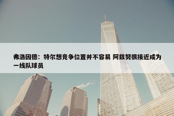 弗洛因德：特尔想竞争位置并不容易 阿兹努很接近成为一线队球员