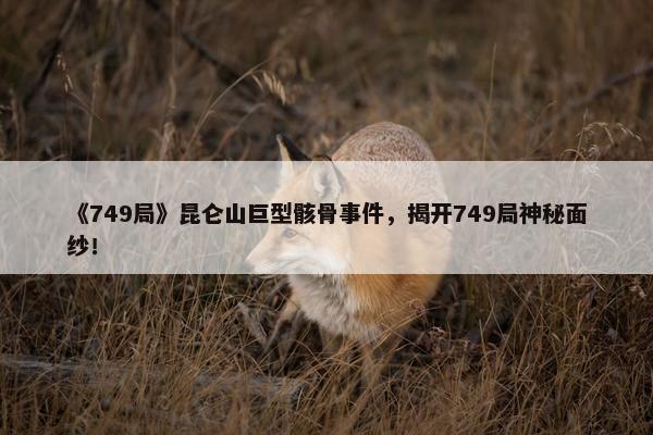 《749局》昆仑山巨型骸骨事件，揭开749局神秘面纱！