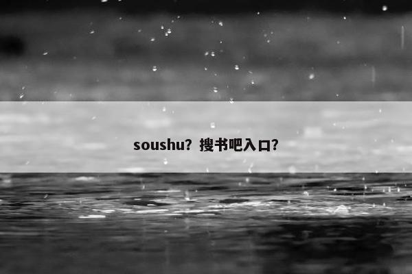 soushu？搜书吧入口？