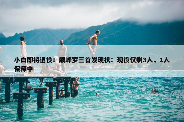 小白即将退役！巅峰梦三首发现状：现役仅剩3人，1人保释中