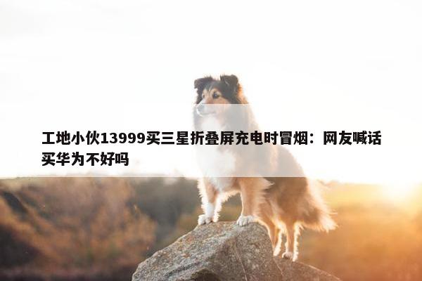 工地小伙13999买三星折叠屏充电时冒烟：网友喊话买华为不好吗