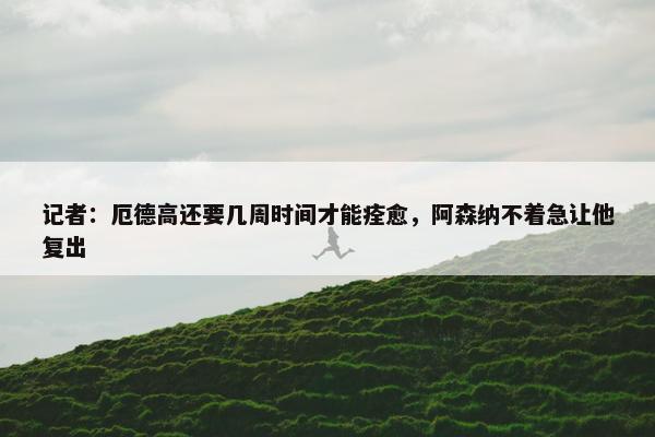 记者：厄德高还要几周时间才能痊愈，阿森纳不着急让他复出