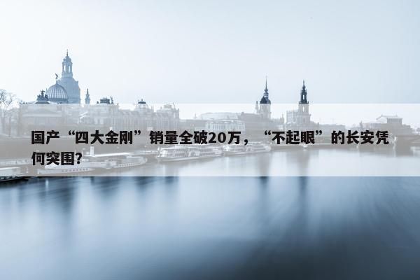 国产“四大金刚”销量全破20万，“不起眼”的长安凭何突围？