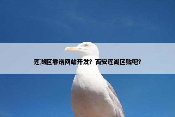 莲湖区靠谱网站开发？西安莲湖区贴吧？