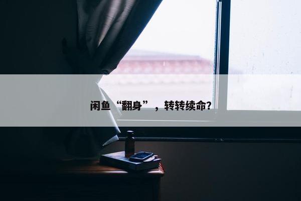 闲鱼“翻身”，转转续命？