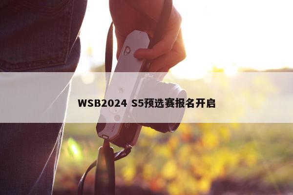 WSB2024 S5预选赛报名开启