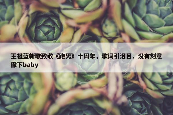 王祖蓝新歌致敬《跑男》十周年，歌词引泪目，没有刻意撇下baby