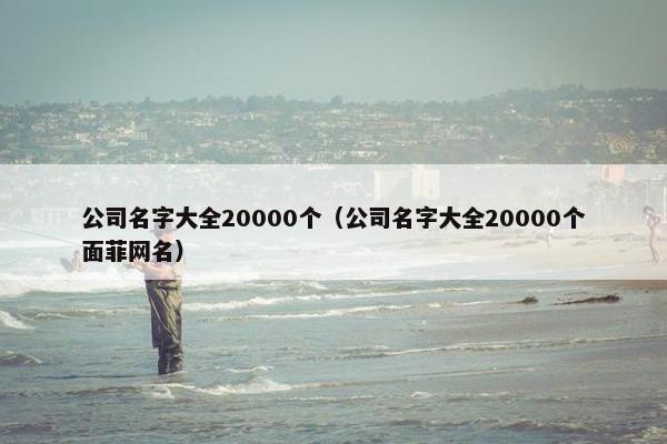 公司名字大全20000个（公司名字大全20000个面菲网名）