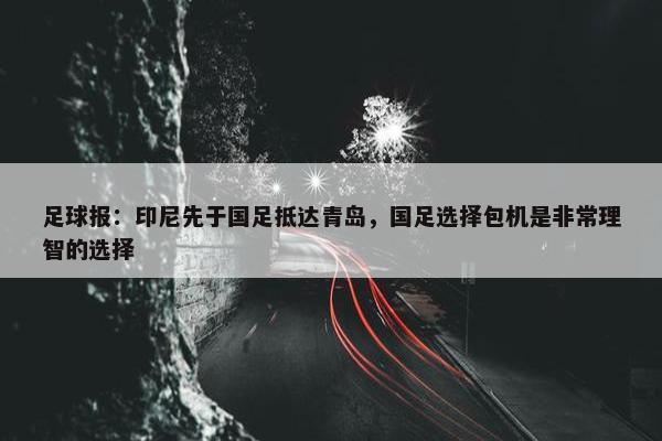 足球报：印尼先于国足抵达青岛，国足选择包机是非常理智的选择