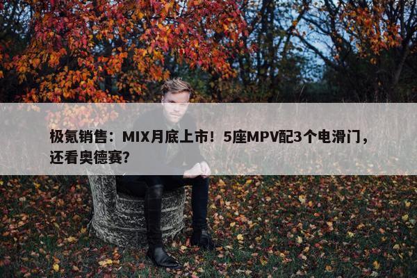 极氪销售：MIX月底上市！5座MPV配3个电滑门，还看奥德赛？