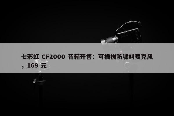 七彩虹 CF2000 音箱开售：可插拔防啸叫麦克风，169 元