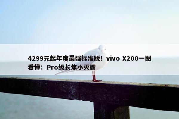 4299元起年度最强标准版！vivo X200一图看懂：Pro级长焦小灭霸