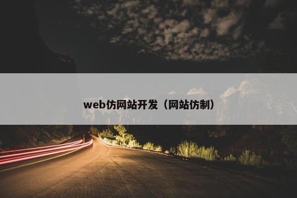 web仿网站开发（网站仿制）