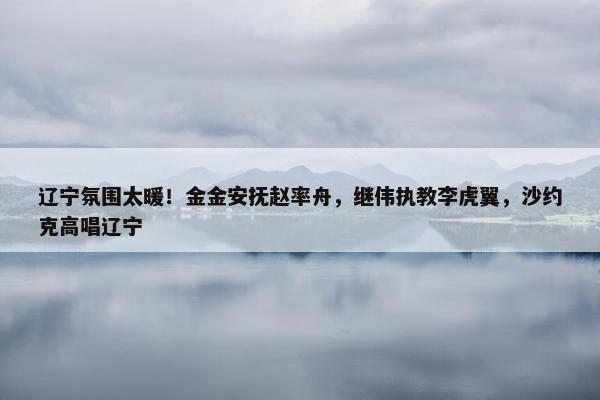 辽宁氛围太暖！金金安抚赵率舟，继伟执教李虎翼，沙约克高唱辽宁