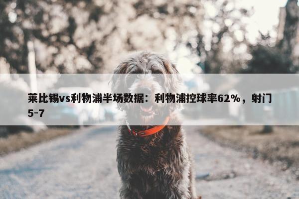 莱比锡vs利物浦半场数据：利物浦控球率62%，射门5-7