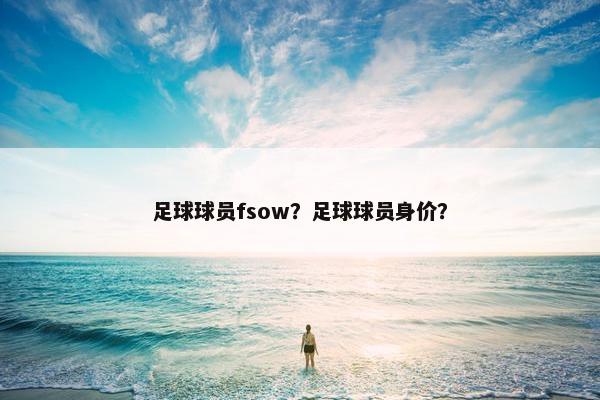 足球球员fsow？足球球员身价？