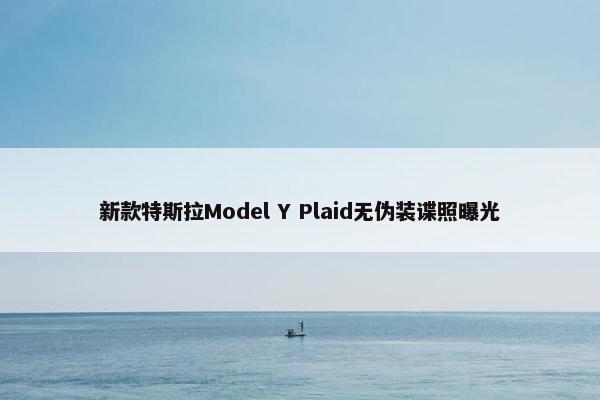 新款特斯拉Model Y Plaid无伪装谍照曝光