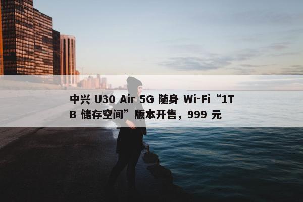 中兴 U30 Air 5G 随身 Wi-Fi“1TB 储存空间”版本开售，999 元