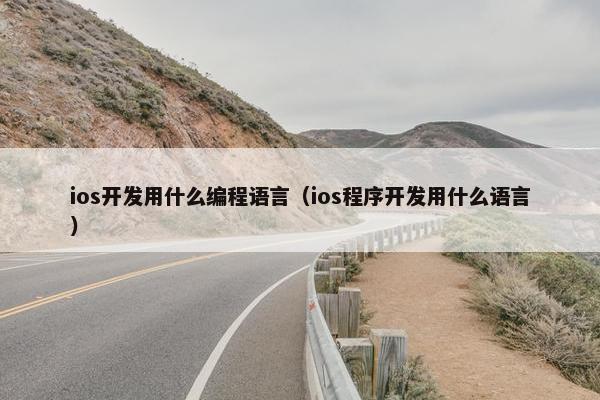 ios开发用什么编程语言（ios程序开发用什么语言）