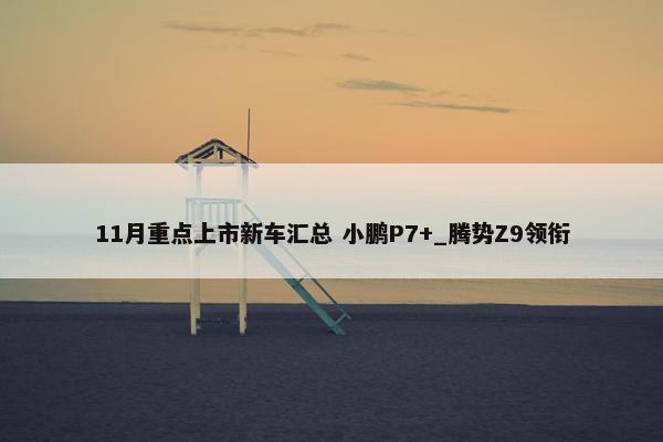 11月重点上市新车汇总 小鹏P7+_腾势Z9领衔