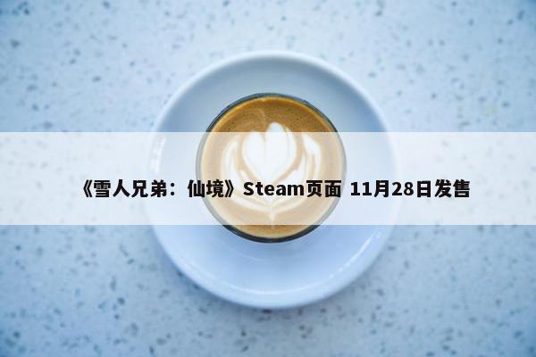 《雪人兄弟：仙境》Steam页面 11月28日发售