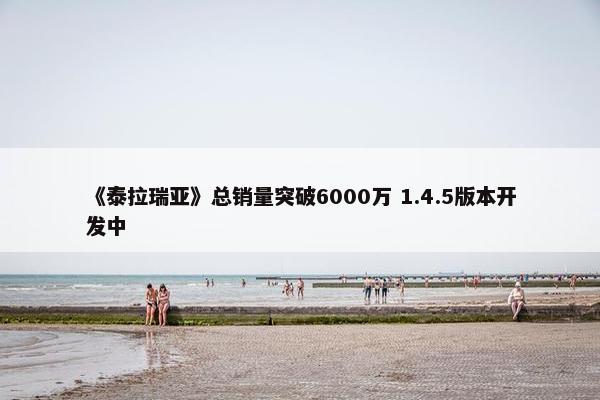 《泰拉瑞亚》总销量突破6000万 1.4.5版本开发中