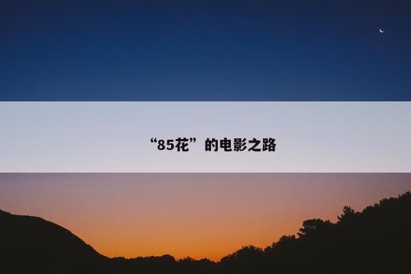 “85花”的电影之路