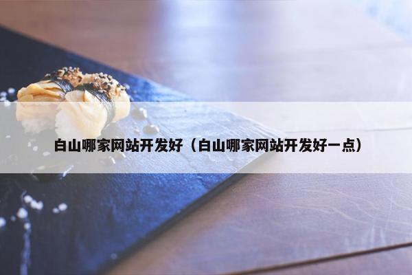 白山哪家网站开发好（白山哪家网站开发好一点）