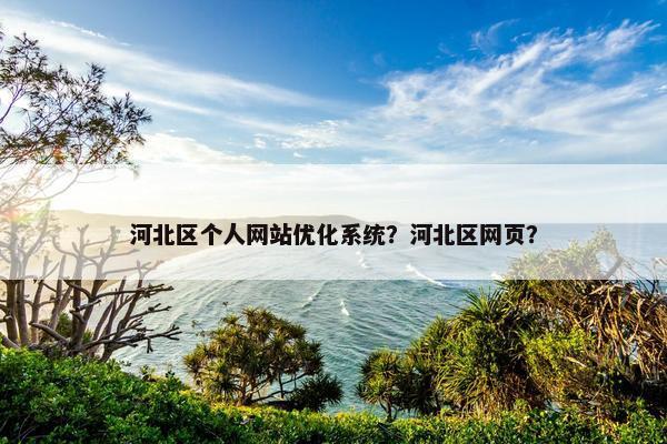 河北区个人网站优化系统？河北区网页？