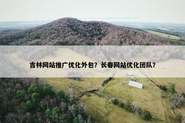 吉林网站推广优化外包？长春网站优化团队？