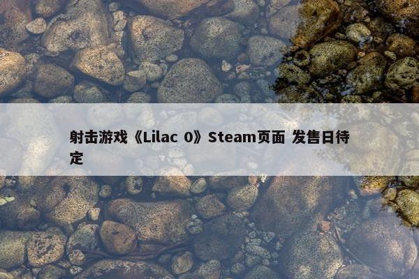 射击游戏《Lilac 0》Steam页面 发售日待定