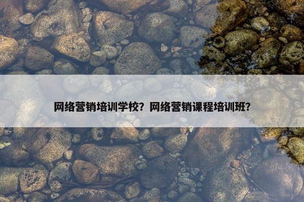 网络营销培训学校？网络营销课程培训班？