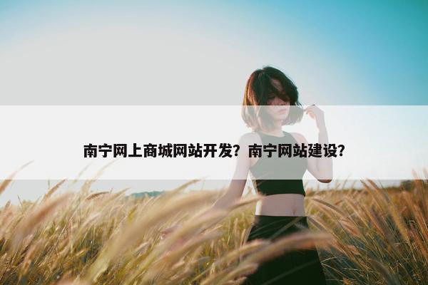 南宁网上商城网站开发？南宁网站建设？