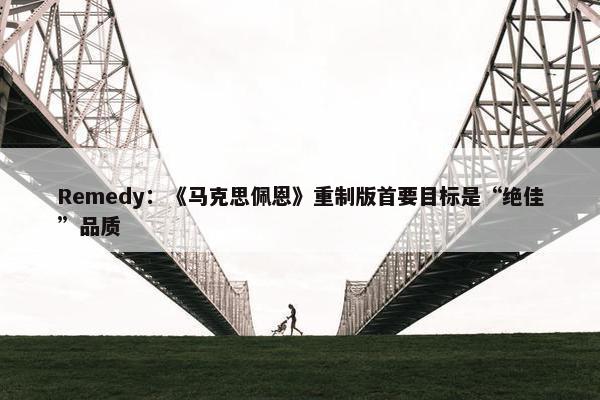 Remedy：《马克思佩恩》重制版首要目标是“绝佳”品质