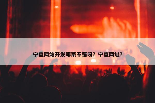 宁夏网站开发哪家不错呀？宁夏网址？