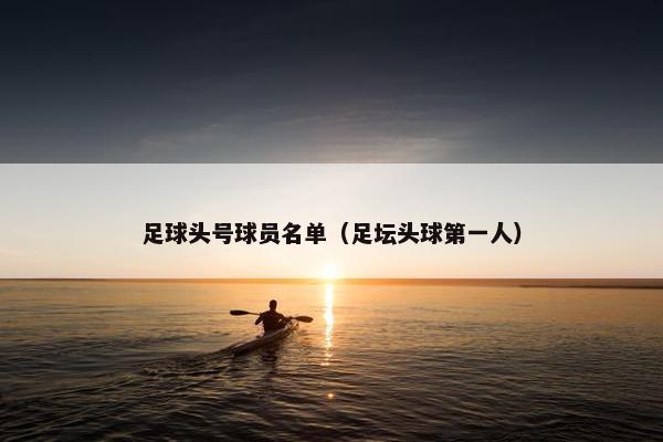 足球头号球员名单（足坛头球第一人）