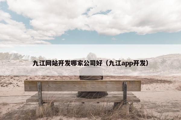 九江网站开发哪家公司好（九江app开发）