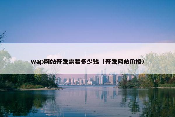 wap网站开发需要多少钱（开发网站价格）