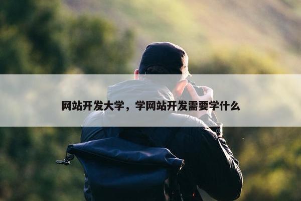 网站开发大学，学网站开发需要学什么