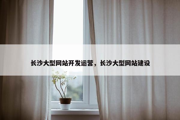 长沙大型网站开发运营，长沙大型网站建设