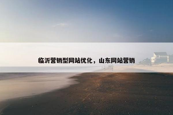 临沂营销型网站优化，山东网站营销