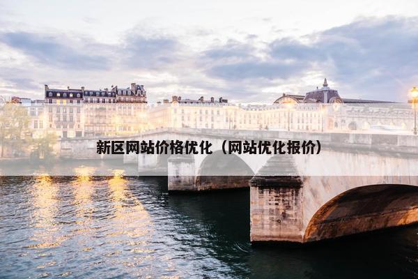 新区网站价格优化（网站优化报价）